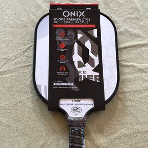 New Onix Evoke Premier CT 16mm Pickleball Paddle Lucy Kovalova Matt Wright White